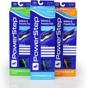 PowerStep Pinnacle Insoles, Blue – Arch Support, Size 7 UK