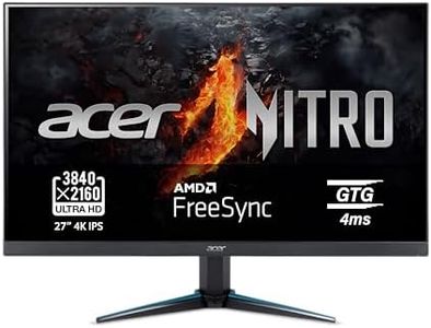Acer Nitro VG270K L - Monitor Gaming 27" 4K UHD IPS (68,6 cm, 3840x2160, 16:9, 350 Nits, Tiempo de Respuesta 4ms VRB, HDR10, HDMI 2.0/DP 1.2) Monitor PC Gaming, Color Negro