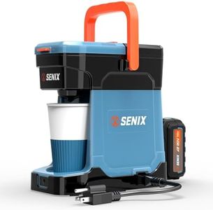 SENIX X2 20V Max* Portable Hybrid Coffee Maker, Compatible with K-Cups, Ground, Pods, 8oz Pour, Includes Battery, Charger & Power Cord (CMX2-M4)