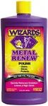 Wizards Metal Polish Cream Metal Renew - Cleans, Shines and Protects All Metals - Cream Fast-Cut Polish and Stainless Steel Cleaner - High Gloss Metal Polish - 32 oz