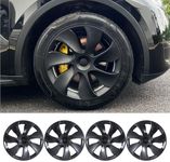 Tesla Wheel Covers Model Y 19 Inch 2020-2024 Full Fit Hubcaps with Left-Right Aero Symmetry, Reduced Wind Drag, Includes Tire Repair Kit Tesla Model Y Accessories