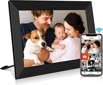 FRAMEO WiFi Digital Picture Frame, 10.1 Inch WiFi Photo Frame, 1280 x 800 IPS Touchscreen Photos and Videos Can Be Shared Anytime and from Anywhere, via The App, 16 GB Memory