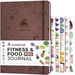 Clever Fox Fitness & Food Journal PRO – Daily Workout & Meal Planner for Women & Men – Exercise & Weight Loss Diary Notebook, 7.3x10.4” (Dark Terracotta)