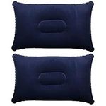 TRIXES Inflatable Pillows x2 – Multipack of Blue Inflatable Pillows Perfect for Travel/Camping/Outdoors/Fishing - Blow up Pillow -Twin Pack – Ultra Light Water Resistant Pillows