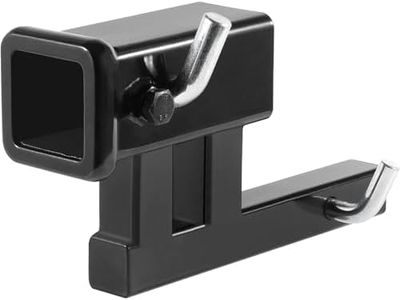 VEVOR Hitch Adapter, 1-1/4" to 2" Receiver Hitch Extender Extension, Trailer Hitch Riser with 4" Rise/Drop, 6-1/2" Extension Length, 1814 kgs Towing Capacity, Hitch Pins, Bolt and Nut Included, Black