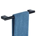 Sayayo Towel Rails Wall Mounted Bathroom Towel Holder, Hand Towel Holder SUS304 Stainless Steel Matte Black 35CM, EGY2001S-B