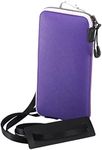 OneJoy Cellphone Holster Pouch M Size 160 x 80 x 12mm, 005 Purple with Shoulder Strap or for Belt