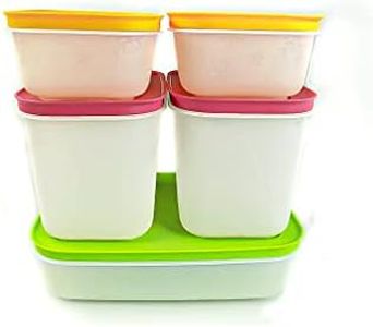Tupperware Freezer Mates 5 PIECE SET: 1,1 L (2) + 1,0 L + 450 ml (2)
