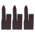 Burts Bees Lipstick - # 521 Ruby Ripple by Burts Bees for Women - 0.12 oz Lipstick - Pack of 3