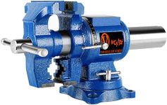 VOLTZ 4" Multipurpose Vise Bench Vise Heavy Duty Multi-Jaw Vise 360-Degree Rotation Clamp on Vise with Swivel Base and Head for Clamping Fixing Equipment Home or Industrial Use (4 INCH)