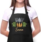 Custom Garden Apron for Men and Women with Custom Name, Personalized Gardening Aprons for Women- Customized Harvest Apron - Garden Apron with Pockets for Men - Personalized Gardening Gift for Mom