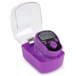 Aim Emporium Manual Digital Hand Tally Counter/Finger Counter with Led Light Color Purple