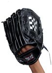 Sports Hub 1448 Baseball Gloves (Black, Large)