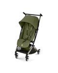 CYBEX Libelle Travel Stroller - Carry-On Compliant, Ultra-Compact & Lightweight (13.7 lbs), Easy & Compact Fold, One-Pull Harness, Adjustable Recline, Travel System Ready – Moss Green
