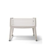 SnuzPod Studio Bedside Crib – Lightweight, Portable, Multifunctional Co-Sleeper Bassinet with Zip-Down Side, 3D Breathable Mattress & Adjustable Height with Comfort Incline Mode, 0-6 Months – Grey