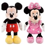 Disney MINNIE MOUSE and MICKEY MOUSE Mini Bean Bag Soft Toy Set 20cm