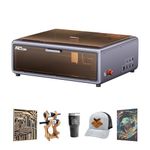 CREALITY FALCON A1 10W Laser Engraver, 80W Enclosed Laser Cutter and Engraver Machine with Air Assist, Smart Camera Positioning, 600mm/s Speed, Smart Material Recognition, Ideal for Wood & Metal