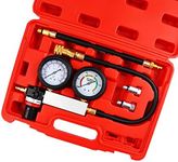 CHEINAUTO Cylinder Leak Down Tester Engine Compression Diagnosis Tester Kit Dual Pressure Gauges Engine Compression Leakdown Detector Leakage Test Set for Gasoline Engine