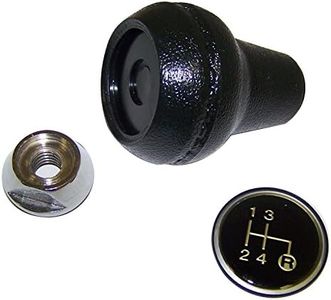 Crown Automotive Jeep Replacement Transmission Shift Knob Kit, Black,Silver, w/ T4, T176, T177 Transmissions 3241067K