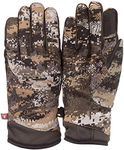 Huntworth Men's Heavy Weight, Primaloft Insulation, Waterproof Hunting Gloves, Disruption Camo