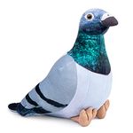 Large Grey Pigeon Plush Toy - Lifelike 13.5" Grey Rock Columba Rupestris Stuffed Animal, Cute Rock Pigeon Plush Toy as Gift for Your Friends