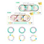 Jagowa 6PCS Magnetic Rings Stress Relief Magnetic Rings Fidget Toy Decompression Relieves Anxiety Hand Spinner