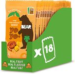 BEAR Mango Yoyos - Dried Fruit Rolls - Healthy - Vegan - 20g (18 packs)