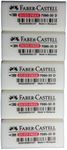 Faber-Castell Pencil Eraser, Extra Soft, Dust Free, Clean Erasing, Excellent, Minimal Crumbling, Pack of 5 (4 x 1.9 x 1.2 cm)