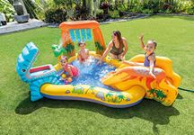 Kids Pool with Slide - Toddler Paddling Pool - Inflatable Swimming Pool with Paddling Pool Toys - Kids Swimming Pool with Slide - Dinosaur Swimm Pool for Kids - Paddling Pools with Slides