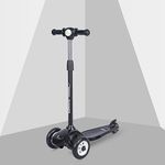 R for Rabbit Road Runner Junior Scooter for Kids of 2 to 4 Years Age, 3 Level Height Adjustment, PVC Wheels & Weight Capacity Upto 50 kg Kick Scooter with Brakes | 6 Months Warranty | (Black)