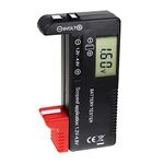 Digital Battery Tester Universal Battery Volt Checker for AA/AAA/C/D / 9V / 3.7V Lithium Batteries /1.5V Button Cell Batteries Household Battery Life Level Testers