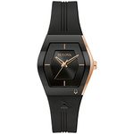 Bulova Women's Latin Grammy Gemini Quartz Rose Gold-Tone Stainless Steel Silicone Strap Watch (Model: 97L163)