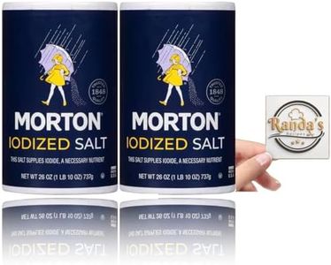 Mort Iodized Salt 26 Oz (2-Pack) Bundle With Exclusive Mystery Recipe Card