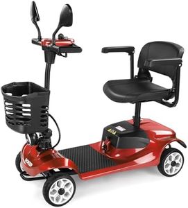 GOKEEP Mobility Scooter for Adults,250W Electric Powered Mobile Wheelchair,12.4 Miles Range,330 lbs Capacity Electric Mobility Scooters with LED Headlights and Basket