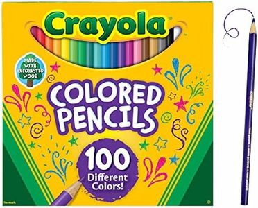 100pc Crayola Coloured Pencil Colouring Non Toxic Crayons Drawing Arts Kids 3y+