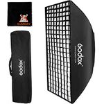 GODOX FotoStudio Softbox GODOX Speedlite Softbox 60x90 Rectangular Softbox Photography Light with Grid Bowens for Portrait Product Photography Studio Flash (SB-FW6090) (SUSBFW60x90)