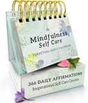 MESMOS Inspirational Gifts for Women, Perpetual Calendar, 366 Daily Affirmations, Mindfulness Self Care Gifts for Women, Cute Office Desk Accessories, Desk Decor for Women, Office Decorations for Work