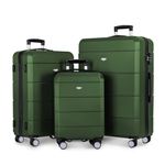 LUGG Travel Suitcase Set - Jetset 3-Piece Hard Shell Luggage, 20" 25" 28" Strong & Lightweight with Secure TSA Lock, Smooth 360° Wheels, Internal Pockets - Airline Approved