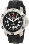 Swiss Precimax Men's SP12110 SuperNova Black Dial with Black Polyurethane Band Watch