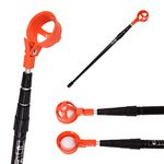 JP Lann Player Supreme Golf Ball Retriever, Orange Hinge Cup 18ft, Golf Ball Retriever Telescopic for Water, Orange Cup for Water Visibility