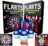 GIGGLE N GO Lawn Darts Set - Original Flarts Indoor and Outdoor Games for Kids, Adults and Family - Backyard Games w/ Inflatable Pins, Pegs and Mat - Games for Kids & Family Party - Monster Theme