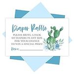 25 Baby Shower Diaper Raffle Tickets For Baby Shower Boy - Cactus Baby Shower Games For Boys, Diaper Raffle Cards, Baby Raffle Tickets, Baby Shower Invitation Inserts, Baby Shower Ideas
