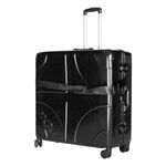 HXBER Bike Box for Air Travel Water Resistant ABS Material Case with TSA Lock Aluminum Frame Universal Wheels for 16-Inch Folding Bikes