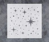 GSS Designs Twinkle Star Stencil (12x12Inch) - Reusable Mylar Template Stencils for Painting on Wall Wood Canvas Fabric Furniture (SL-104)