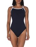 TYR Women’s Hexa Diamondfit Swimsuit, Navy/White, 38