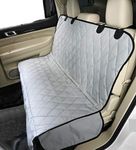 Petslover Polyester Dog Back Seat Cover Protector Waterproof Scratchproof Hammock for Dogs Backseat Protection Against Dirt and Pet Fur Durable Pets Seat Covers for Cars (Sedan & SUV Cars, Grey)