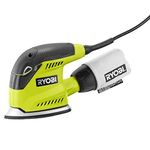 Ryobi CFS1503GK Compact Corner Cat 12,500 OPM 1.2 Amp Corded Orbital Finishing Sander w/ 10 Pads and Carrying Case