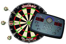 Thomas & Anca Club Supplies Ltd Darts Pro Bundle Pack With Electronic Scorer, Blade 6 Dartboard & Dart Set For Dart Lovers Dart Players Man Cave Gift Bar Pub Game Xmas Gift Present for Him