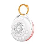 LUMI | Portable White Noise Machine | 26 Sounds | Red Light Sleep Aid | 3 Night Light Levels | Sleep Timer | 20 Hours Battery Life | USB Rechargeable | Baby Sleep Aid | Sleep Sound Machine - White