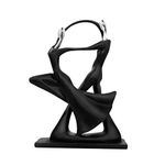 DreamsEden Romantic Couple Art Dancing Sculpture, Anniversary Wedding Statue Abstract Ornament Figurine Home & Office Decor (Double Dance)